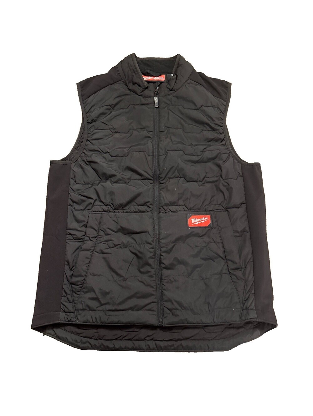 Milwaukee FreeFlex Vest Mens M Black Quilted Insulated Workwear Full Zip